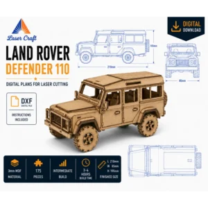 Land Rover 4 Door 110 Laser Cut Design File