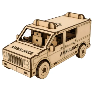 Ambulance Laser Cut Model Kit