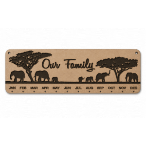 Birthday Calendar (Elephants)