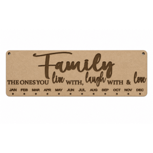 Birthday Calendar (Family)