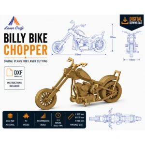 Billy Bike Chopper Laser Cut Design File