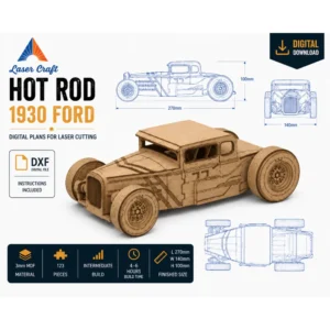 Hot Rod 1930 Ford Laser Cut Design File