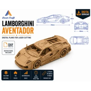 Lamborghini Aventador Laser Cut Design File